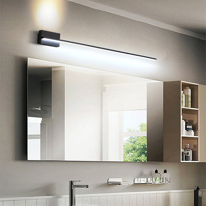 Modern Minimalist Long Strip Hardware Acrylic Lampshade LED Vanity Light Mirror Front Wall Sconce Lamp For Living Room