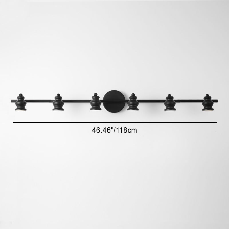 Modern Minimalist Hardware Iron LED Vanity Light Mirror Front Wall Sconce Lamp For Bathroom