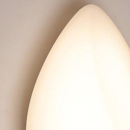 مصباح حائط LED بتصميم عصري بسيط على شكل ورقة كريمية الشكل مصنوع من الحديد المقولب الدوار لغرفة المعيشة