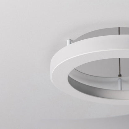 Contemporary Nordic UFO Shape Aluminum Acrylic Lampshade LED Chandeliers For Dining Room