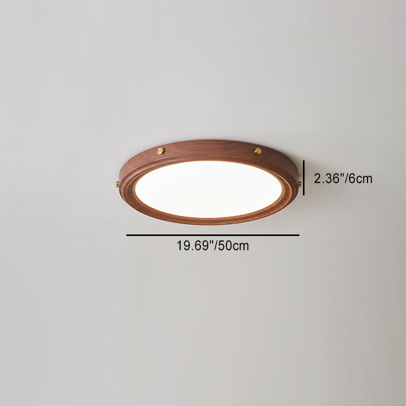 Modern Simplicity Round Iron Acrylic Lampshade LED Flush Mount Ceiling Light For Bedroom