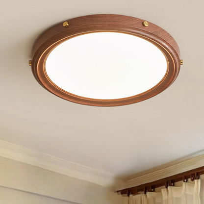 Modern Simplicity Round Iron Acrylic Lampshade LED Flush Mount Ceiling Light For Bedroom