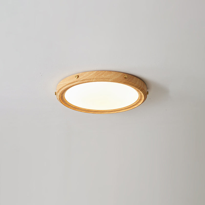 Modern Simplicity Round Iron Acrylic Lampshade LED Flush Mount Ceiling Light For Bedroom