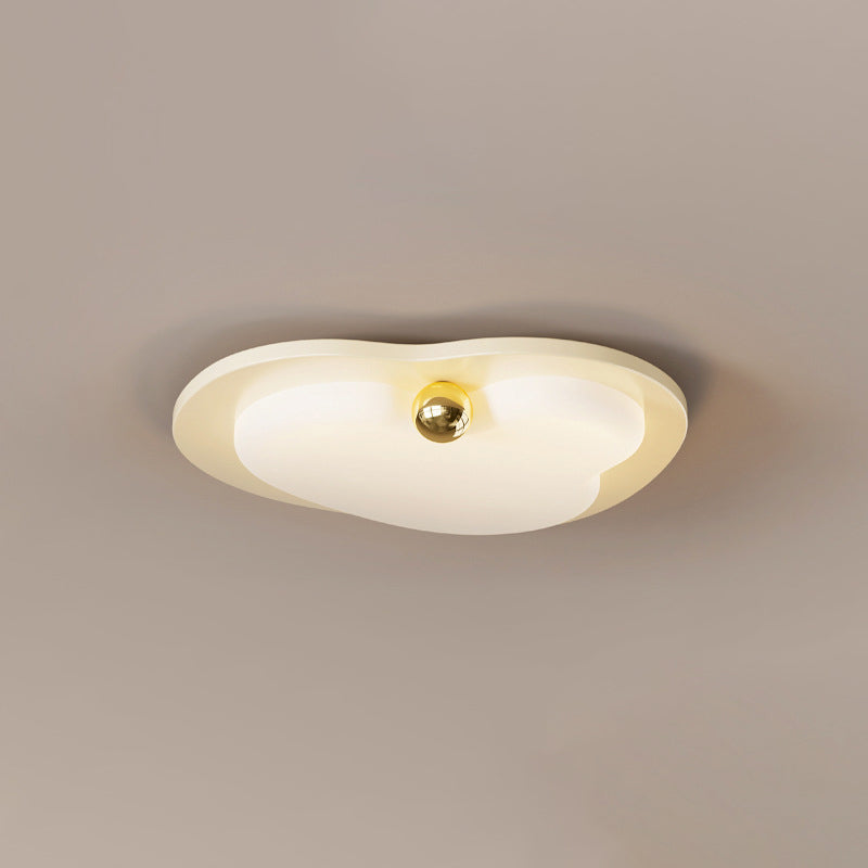 Contemporary Creative Heart Shape Acrylic Iron Lampshade LED Flush Mount Ceiling Light For Bedroom