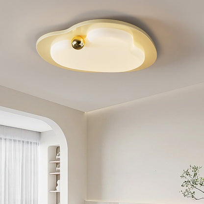 Contemporary Creative Heart Shape Acrylic Iron Lampshade LED Flush Mount Ceiling Light For Bedroom