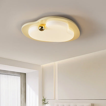 Contemporary Creative Heart Shape Acrylic Iron Lampshade LED Flush Mount Ceiling Light For Bedroom