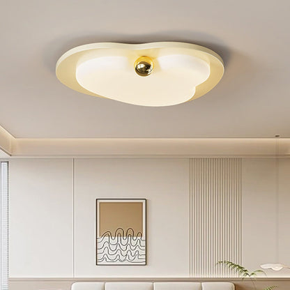 Contemporary Creative Heart Shape Acrylic Iron Lampshade LED Flush Mount Ceiling Light For Bedroom