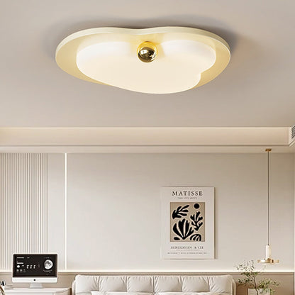 Contemporary Creative Heart Shape Acrylic Iron Lampshade LED Flush Mount Ceiling Light For Bedroom