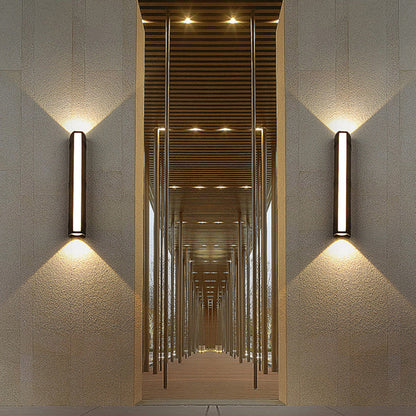 Modern Simplicity Waterproof Cuboid Full Aluminum LED Wall Sconce Lamp For Outdoor Patio