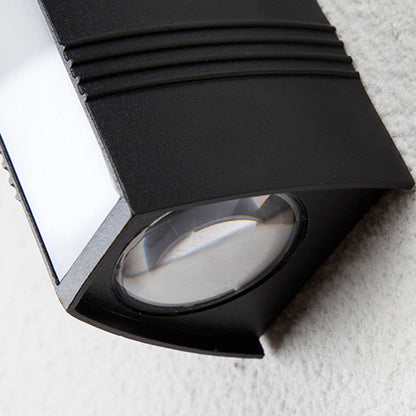 Modern Simplicity Waterproof Cuboid Full Aluminum LED Wall Sconce Lamp For Outdoor Patio