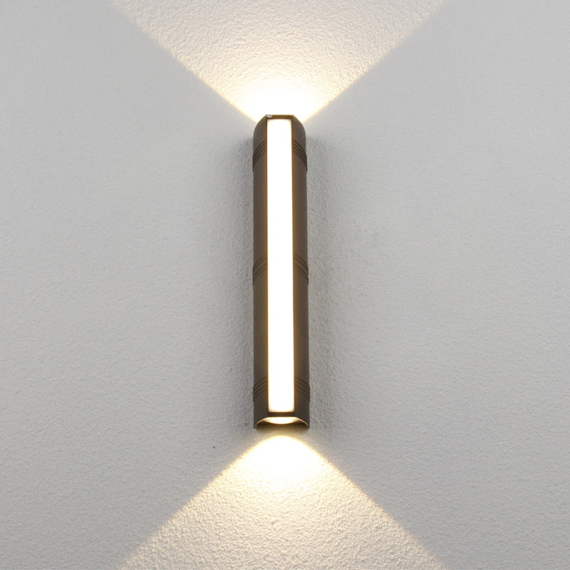 Modern Simplicity Waterproof Cuboid Full Aluminum LED Wall Sconce Lamp For Outdoor Patio