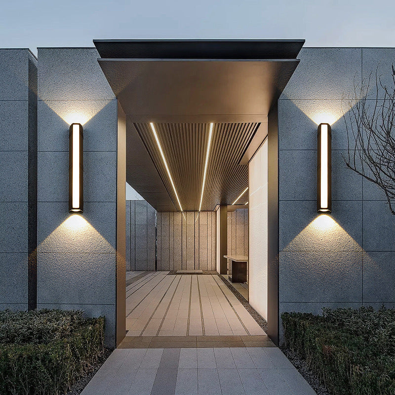 Modern Simplicity Waterproof Cuboid Full Aluminum LED Wall Sconce Lamp For Outdoor Patio