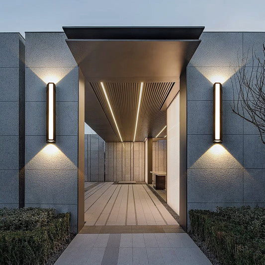 Modern Simplicity Waterproof Cuboid Full Aluminum LED Wall Sconce Lamp For Outdoor Patio