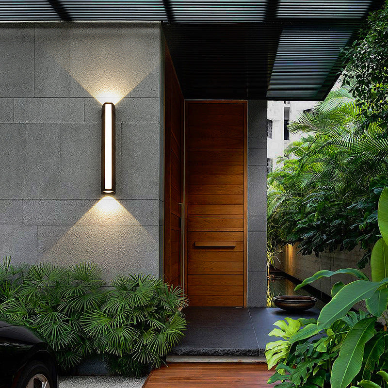 Modern Simplicity Waterproof Cuboid Full Aluminum LED Wall Sconce Lamp For Outdoor Patio