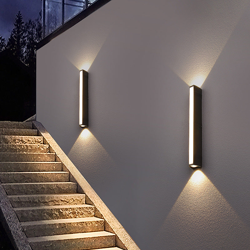 Modern Simplicity Waterproof Cuboid Full Aluminum LED Wall Sconce Lamp For Outdoor Patio