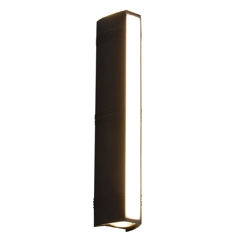 Modern Simplicity Waterproof Cuboid Full Aluminum LED Wall Sconce Lamp For Outdoor Patio