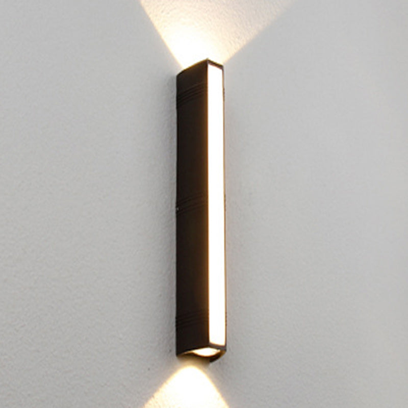 Modern Simplicity Waterproof Cuboid Full Aluminum LED Wall Sconce Lamp For Outdoor Patio