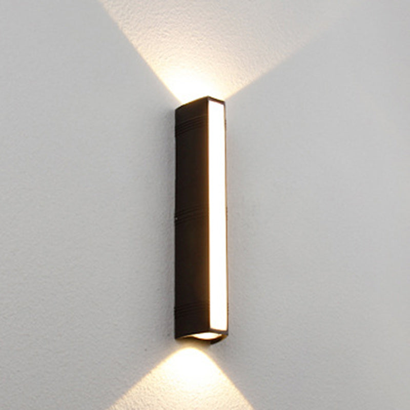 Modern Simplicity Waterproof Cuboid Full Aluminum LED Wall Sconce Lamp For Outdoor Patio