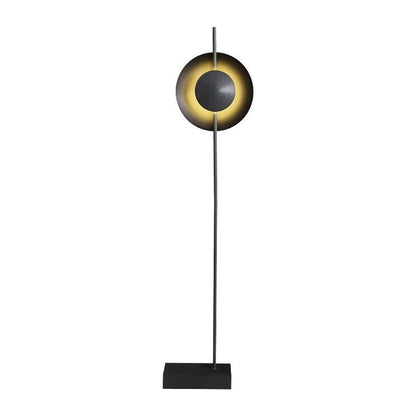 Contemporary Nordic Round Hardware Iron 1 - Light Standing Floor Lamp For Living Room