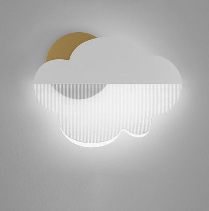مصباح جداري LED معاصر بتصميم غيوم إبداعية من الأكريليك والحديد لغرفة النوم 