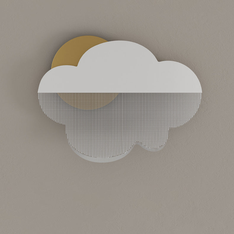 مصباح جداري LED معاصر بتصميم غيوم إبداعية من الأكريليك والحديد لغرفة النوم 