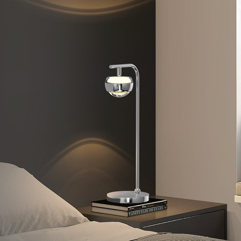 Contemporary Scandinavian Orb Acrylic Aluminum Iron LED Table Lamp For Living Room