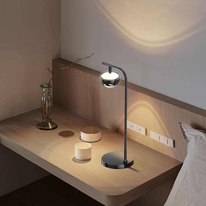 Contemporary Scandinavian Orb Acrylic Aluminum Iron LED Table Lamp For Living Room