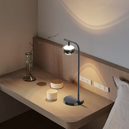 Contemporary Scandinavian Orb Acrylic Aluminum Iron LED Table Lamp For Living Room