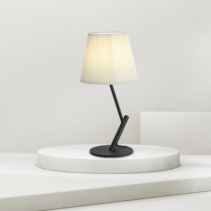 Modern Simplicity Umbrella Shape Fabric Lampshade Hardware 1 - Light Table Lamp For Living Room