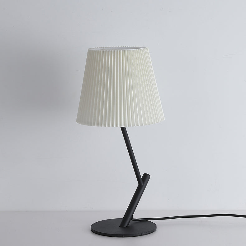 Modern Simplicity Umbrella Shape Fabric Lampshade Hardware 1 - Light Table Lamp For Living Room