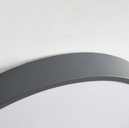 Contemporary Nordic Round Deer Iron Acrylic Lampshade LED Flush Mount Ceiling Light For Bedroom