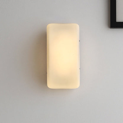 Modern Simplicity Rectangle Half Arc Iron Glass Lampshade 1 - Light Wall Sconce Lamp For Living Room