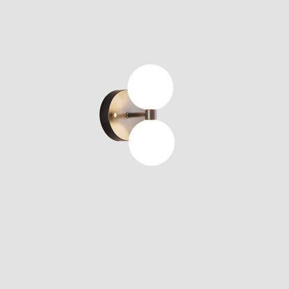 Modern Minimalist Orbs Acrylic Copper 2/4 - Light Wall Sconce Lamp For Bedroom