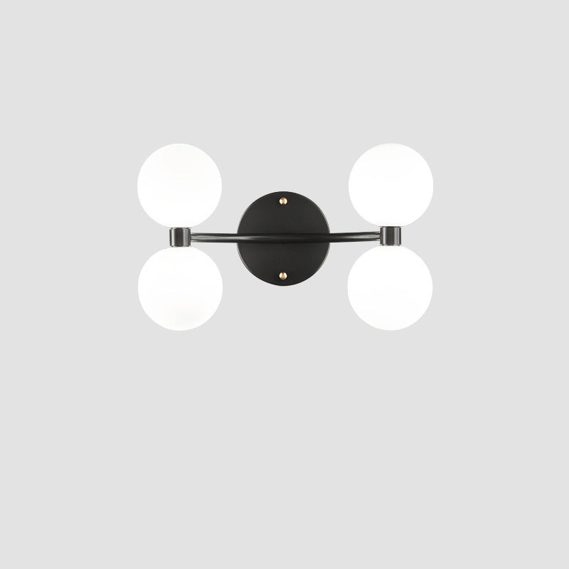 Modern Minimalist Orbs Acrylic Copper 2/4 - Light Wall Sconce Lamp For Bedroom
