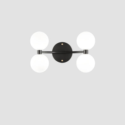 Modern Minimalist Orbs Acrylic Copper 2/4 - Light Wall Sconce Lamp For Bedroom