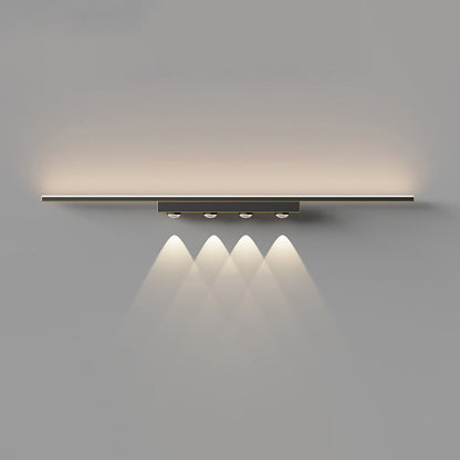 مصباح حائط LED معاصر من الأكريليك والنحاس لغرفة المعيشة 