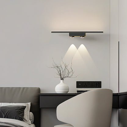 مصباح حائط LED معاصر من الأكريليك والنحاس لغرفة المعيشة 