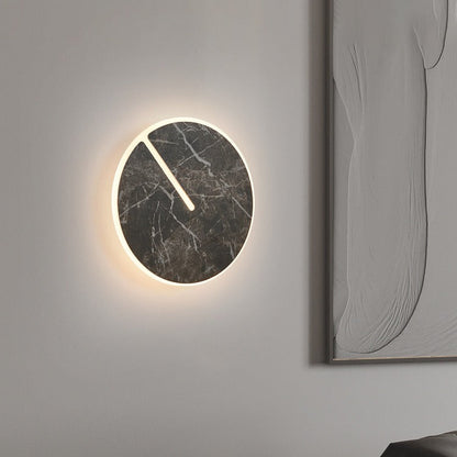 Contemporary Scandinavian Acrylic Iron Rock Board LED Wall Sconce Lamp For Living Room