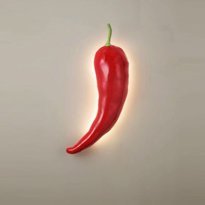 Contemporary Creative Chili Resin Glass LED Wall Sconce Lamp For Dining Room