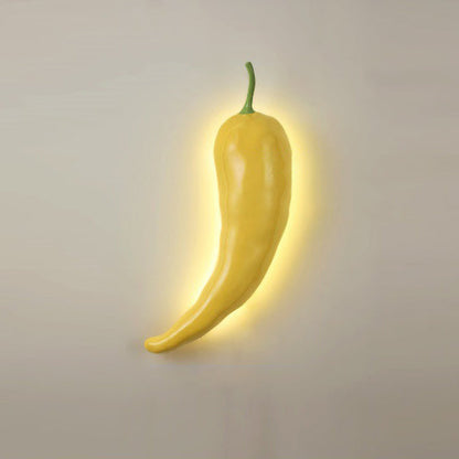 Contemporary Creative Chili Resin Glass LED Wall Sconce Lamp For Dining Room