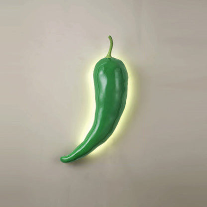 Contemporary Creative Chili Resin Glass LED Wall Sconce Lamp For Dining Room