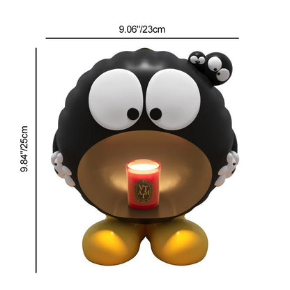 Contemporary Creative Briquettes Resin Lampshade 1 - Light Melting Wax Table Lamp For Bedroom