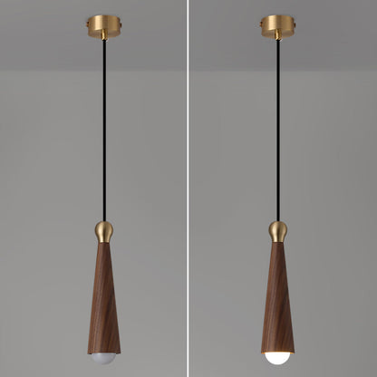 Contemporary Scandinavian Dome Small Cone Copper Ash LED Chandeliers For Dining Room