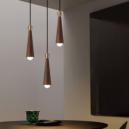 ثريات LED معاصرة من النحاس الرماد على شكل قبة صغيرة لغرفة الطعام بتصميم إسكندنافي 