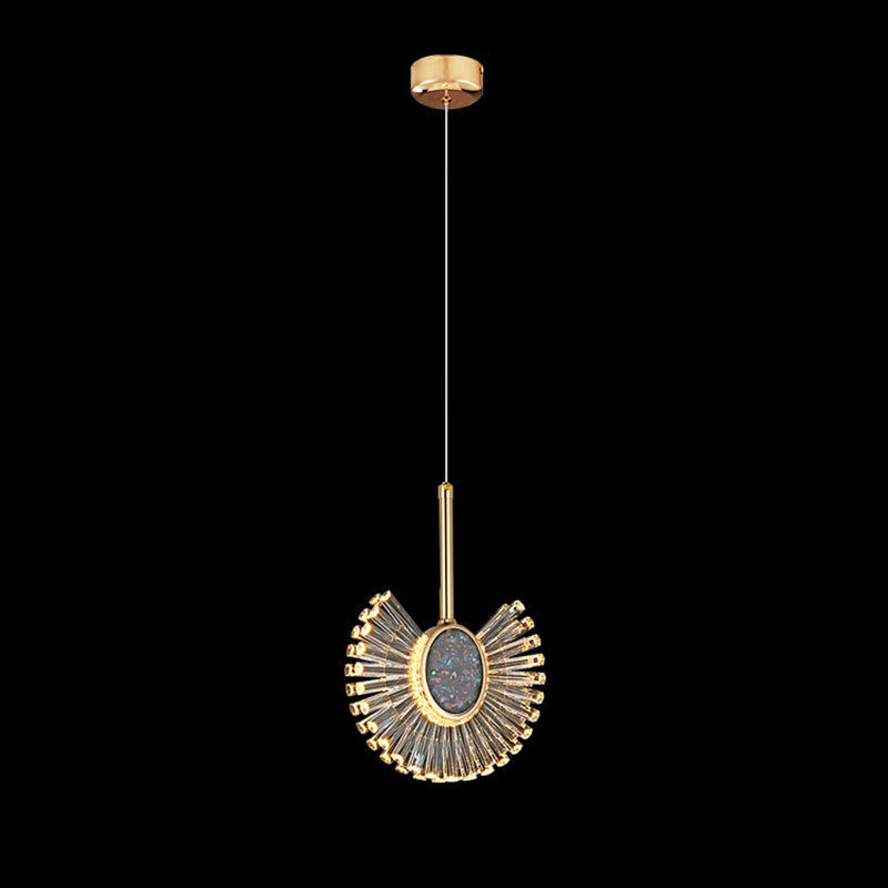 Modern Luxury Dome Aluminum Hardware Acrylic LED Chandeliers For Dining Room