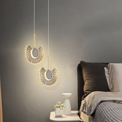 Modern Luxury Dome Aluminum Hardware Acrylic LED Chandeliers For Dining Room