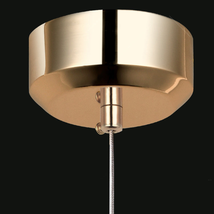Modern Luxury Dome Aluminum Hardware Acrylic LED Chandeliers For Dining Room