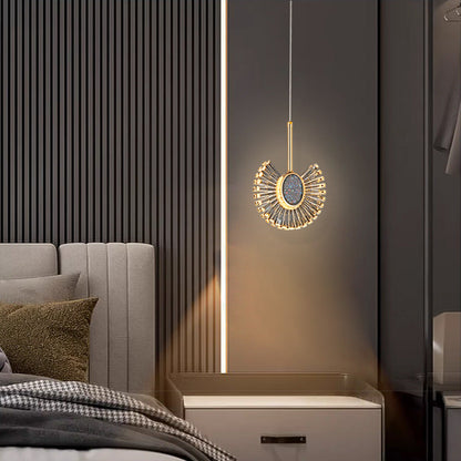 Modern Luxury Dome Aluminum Hardware Acrylic LED Chandeliers For Dining Room