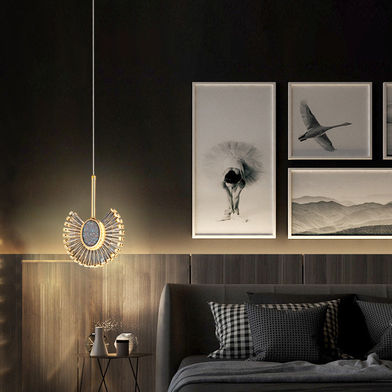 Modern Luxury Dome Aluminum Hardware Acrylic LED Chandeliers For Dining Room