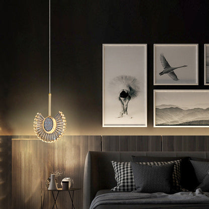 Modern Luxury Dome Aluminum Hardware Acrylic LED Chandeliers For Dining Room
